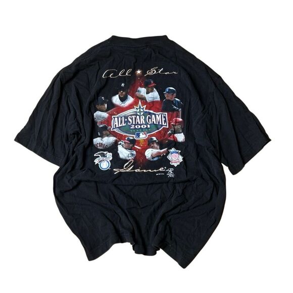 Vintage VTG Seattle All Star Game Alex Rodriguez Jeter Ichiro T Shirt XL - Picture 1 of 5